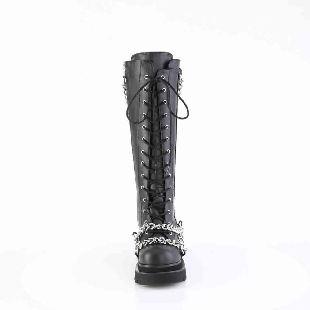DemoniaCult - RENEGADE-215 Kniehoge laarzen - Zwart